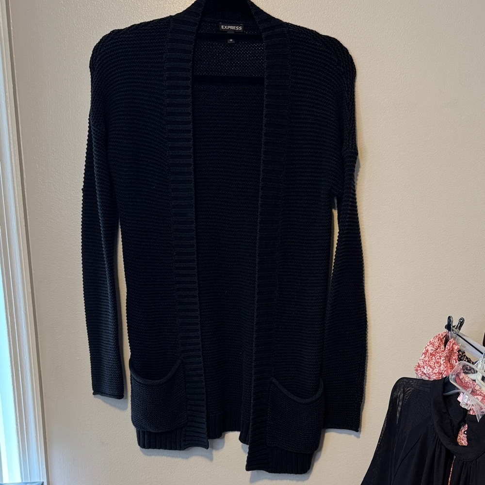 🔴Express Women's Black Cardigan Sweater